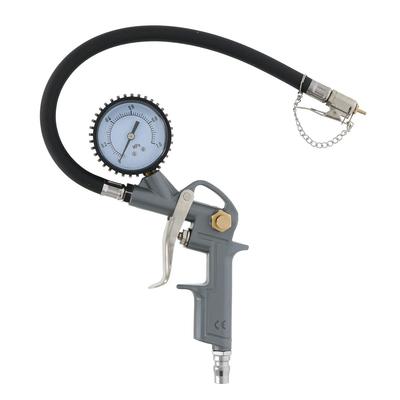 EARTH MAN 2-Way Air Chuck Gun, Compatible with American (Automotive) and British (Bicycle) Plugs