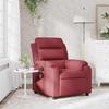 Vidaxl Reclining Massage Chair, Wine Red, Fabric Upholstered