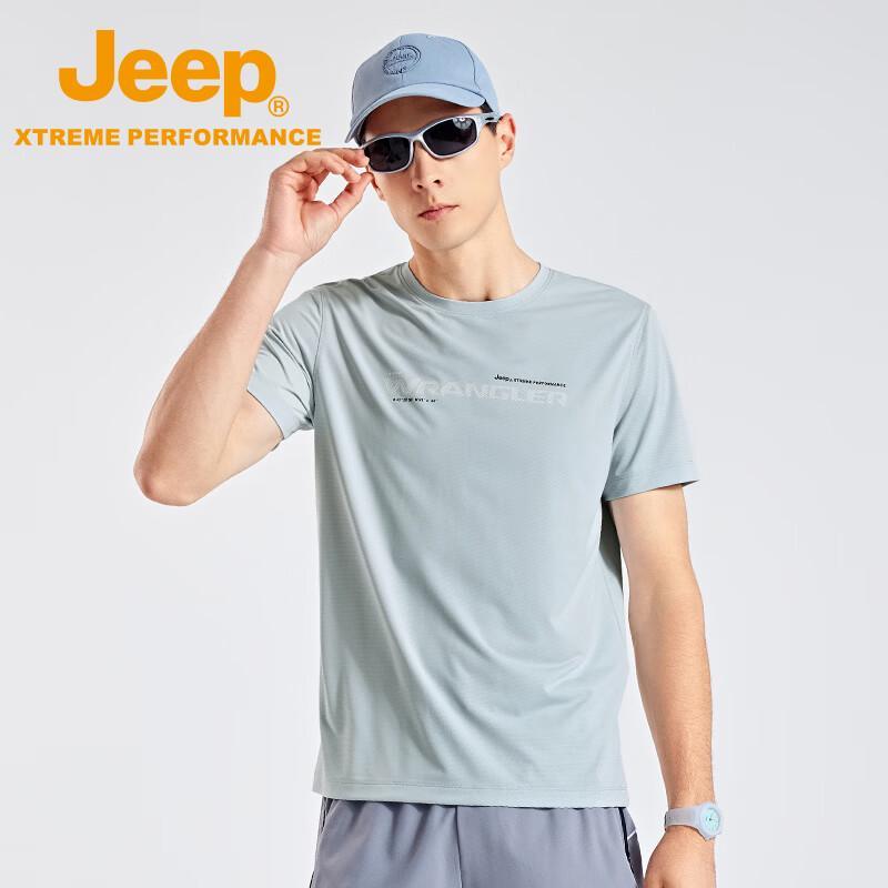 Мужская летняя футболка Jeep с коротким рукавом, быстросохнущая 4XL