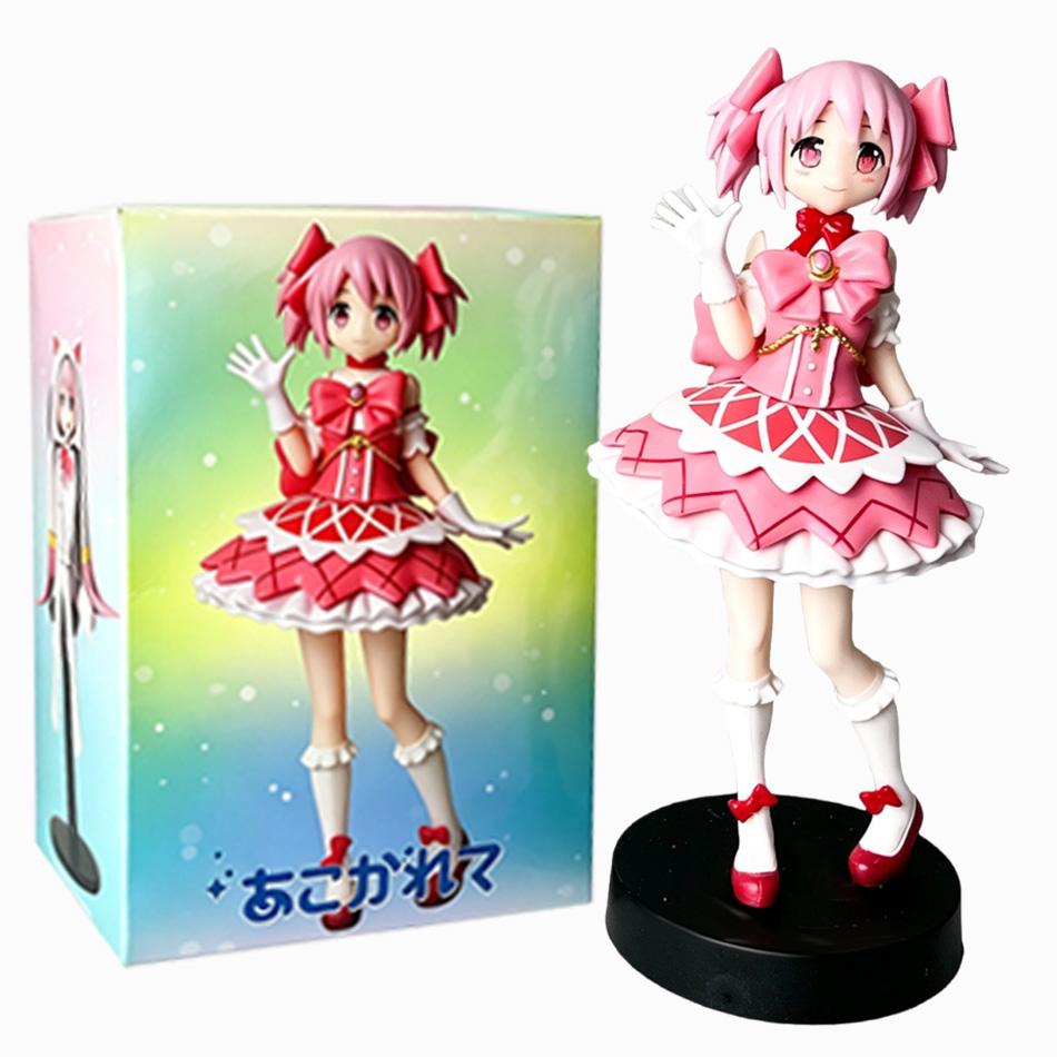 Puella Magi Madoka Magica Ensemble de Figurines Kaname Madoka Homura Akemi Anime Figurine PVC Modèle de Collection Poupée Ornement de Bureau Jouet Cadeau