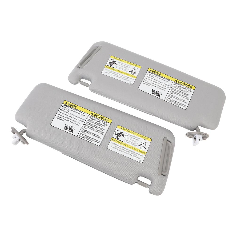1 Pair Sun Visor 74320‑35A91‑B1 Gray Sun Shielding Visor Mirror with Makeup Mirror Replacement for Toyota 4Runner 2010