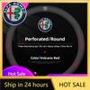 Autoaufkleber Für Alfa Romeo Auto Styling Lederlenkradabdeckung Auto Zubehör Für Alfa Romeo 4C 159 166 Spider Giulia Giu