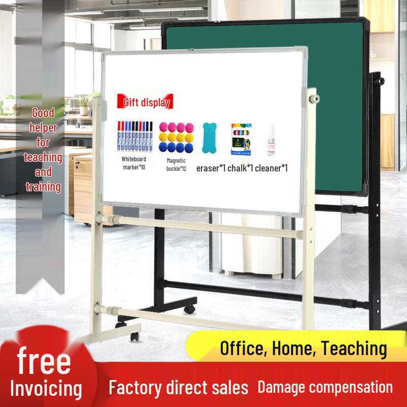 Large Double-Sided Mobile Magnetic Whiteboard for Home or Office