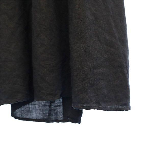 Mila Owen Linen Blend Long Sleeve One Piece Black Women Used