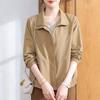 Spring 2026 Fashion Trench Coat for Middle-Aged and Elderly Women - Elegant Short Jacket for Mother's Day