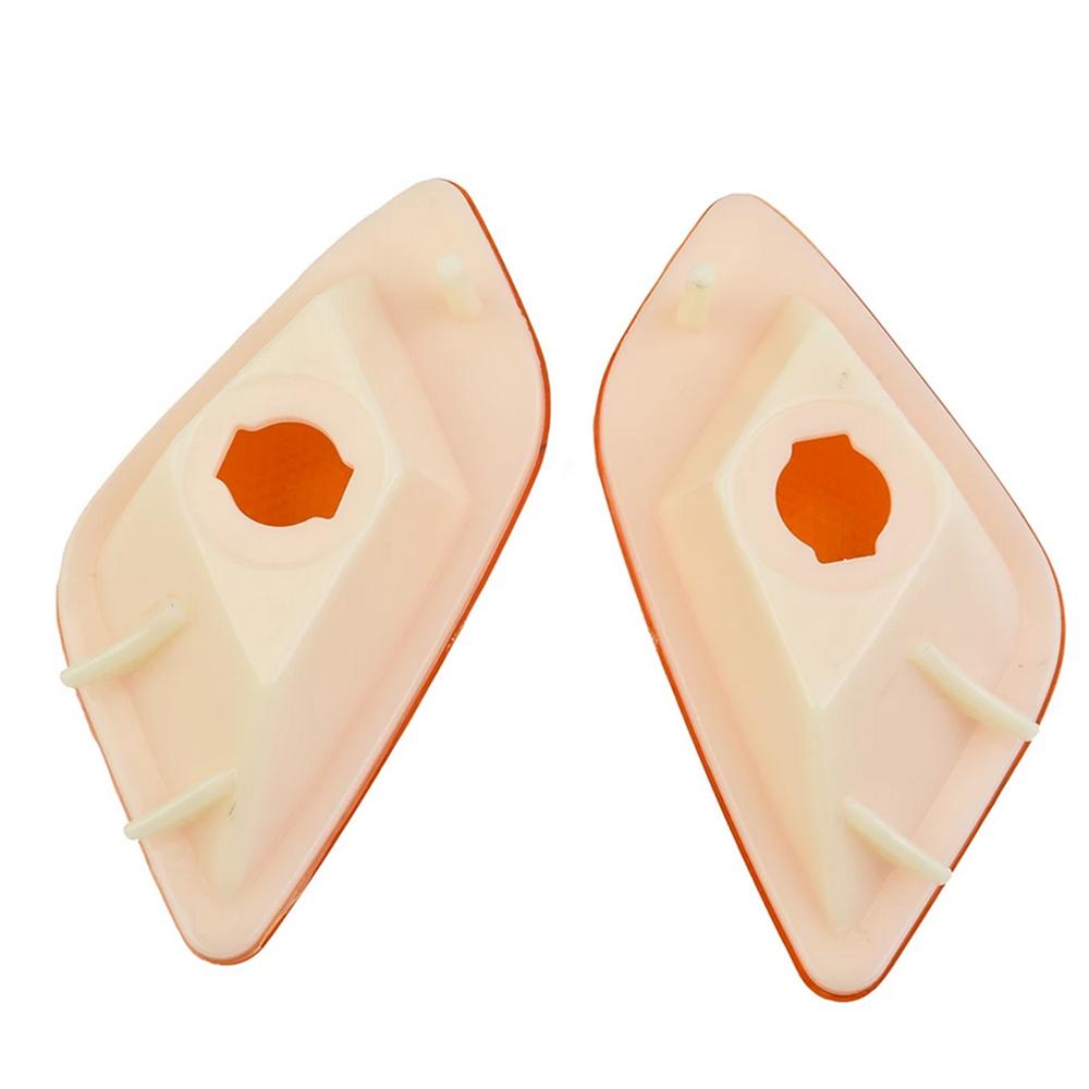 2Pcs For 97-06 Jeep Wrangler Fender Signal Parking Side Marker Light Lens Amber
