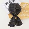 British Cotton Skinny Plaid Scarf Trendy Fashionableable Outfit Hairband Necktie Scarf Small Shawl Headscarf Neck Protection Scarf 11X120Cm