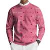 Men's Round Neck Long Sleeve Ribbed Knit Pullover