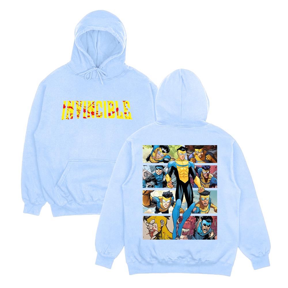 Invincible Hoodies Invincible Mark Superhero Unisex Sweatshirt Omni-Man Invincible Clothes Perfect Gift for Comic Lover Pullover Mens womens clothes