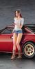 Hasegawa Lancia Stratos HF Stradale Girls Figure Plastic Model 20543 1/24 w/Italian
