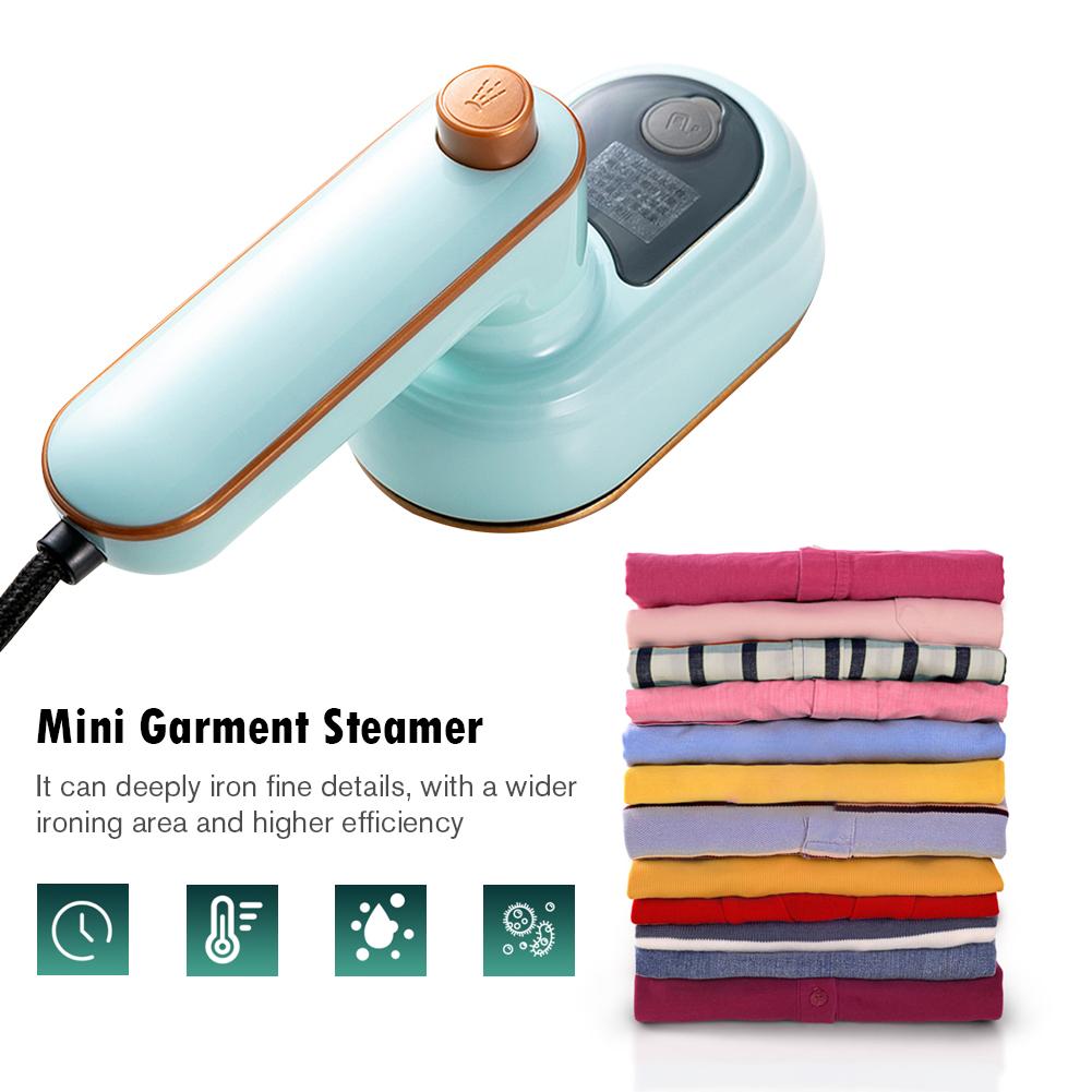Mini Garment Steamer Steam Iron Rotatable Small Handheld Steamer for Clothes Wet Dry Use Household Hanging Iron for Home Travel