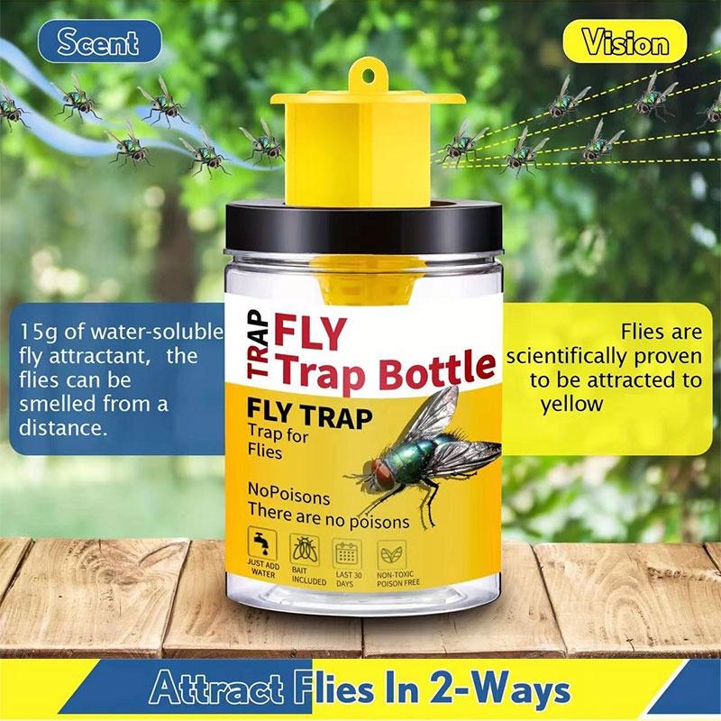 Neue Outdoor Fliegenkiller Flasche Effektive Fliegenfalle für den Außenbereich