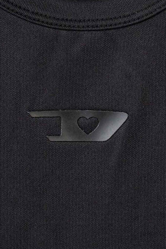A17403RBVFN 900 Black M [Diesel] Women's T-shirt T-OVALDRBVFN