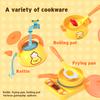 Children'S Simulated Kitchen Toy Set Fruit Vegetable Cutting Set Stir Fry Induction Cooker Set Complete Set Kitchen Utensils