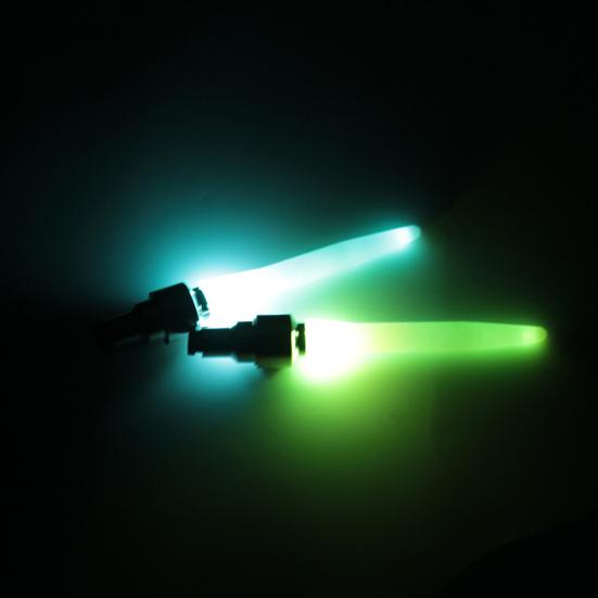 2Pcs Bicycle Night Safety Warning Lamp Bike Tire Valve Caps Wheel LED Light