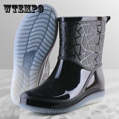 Mode Damen Regen Stiefel Erwachsene Mid-low Regen Stiefel Nicht-rutsch Verschleiß-beständig Wilden Dicken Wasser Stiefel Arbeiten frauen Überschuhe