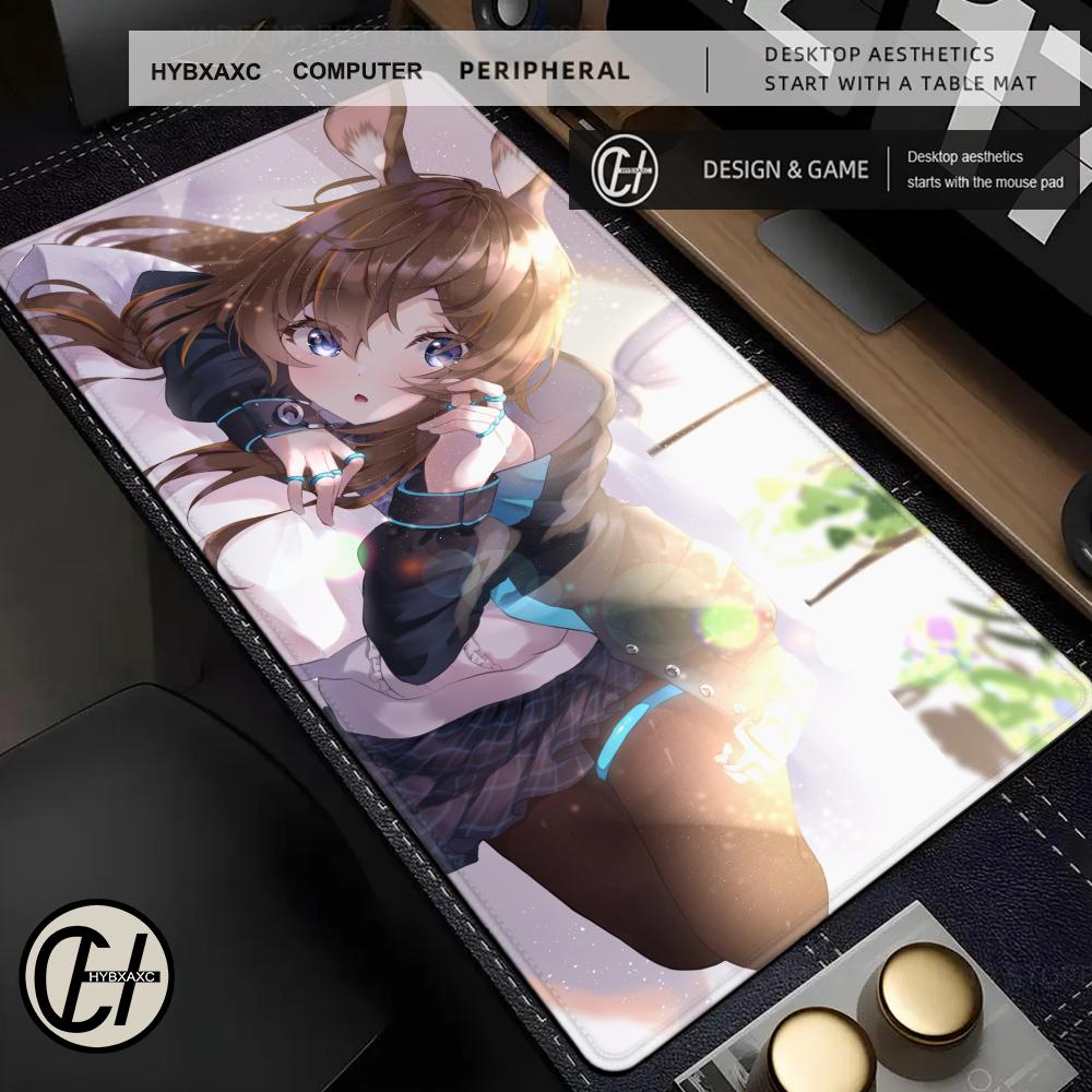Anime Mouse Pad Gamer Computer Accessories Rubber Desk Mat Arknights XXL Playmat Gaming Office Deskmat Mousepad Large Pc Carpet