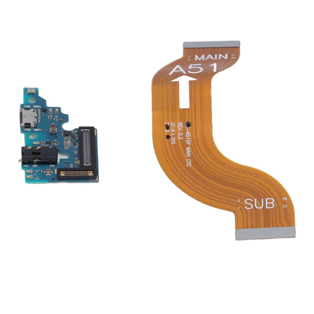 USB C Charging Port Flex Cable with Repair Tools Dock Connector Flex Cable Replacement for Galaxy A51 A515F