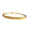 Gold Plated Women's Star Light Bead Bracelet - High-End Fashion Open Cuff