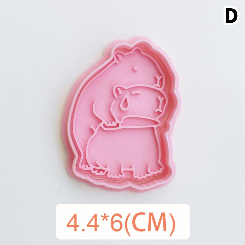 Tegneserie Capybara Formet Kakeutstikker Søtt Dyr Fondant Kjeksform Kakedekorasjonsverktøy Bakeutstyr Kjøkkenredskap