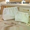 PU Simple Mini Lipstick Makeup Storage Bag Woman Key Jewelry Digital Organizer Portable Pouch Ladies Small Cosmetic Bags