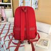 Einfarbiger Studenten-Schulrucksack Damen Rucksack mit großer Kapazität