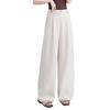 Curved Knife High-Waisted Wide-Leg Pants for Women - Spring/Autumn 2026 Casual Loose Drape Style