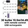 Outdoor G40 Solar String Light 50 Bulbs Wedding Christmas Decoration  2025 Garden Lights Street Garland Camping Fairy Lights