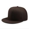 Men's Solid Color Flat Brim Baseball Cap - Spring/Summer Woolen Hip Hop Hat