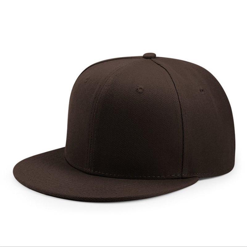Men's Solid Color Flat Brim Baseball Cap - Spring/Summer Woolen Hip Hop Hat
