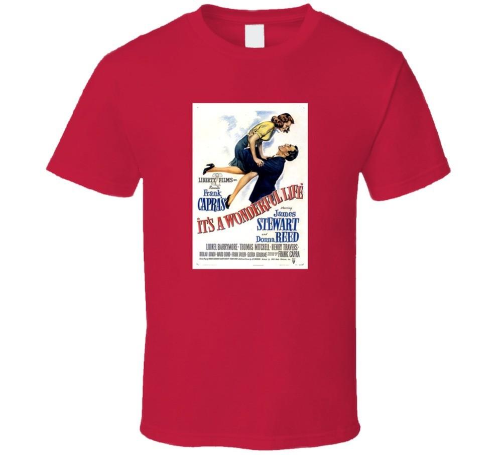It s A Wonderful Life Tee Classic Holiday Christmas Movie T Shirt Unisex T-Shirt XL