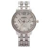 Fashion Womens Quartz Watch With Diamond Accents 24h Calendar Waterproof For Gift