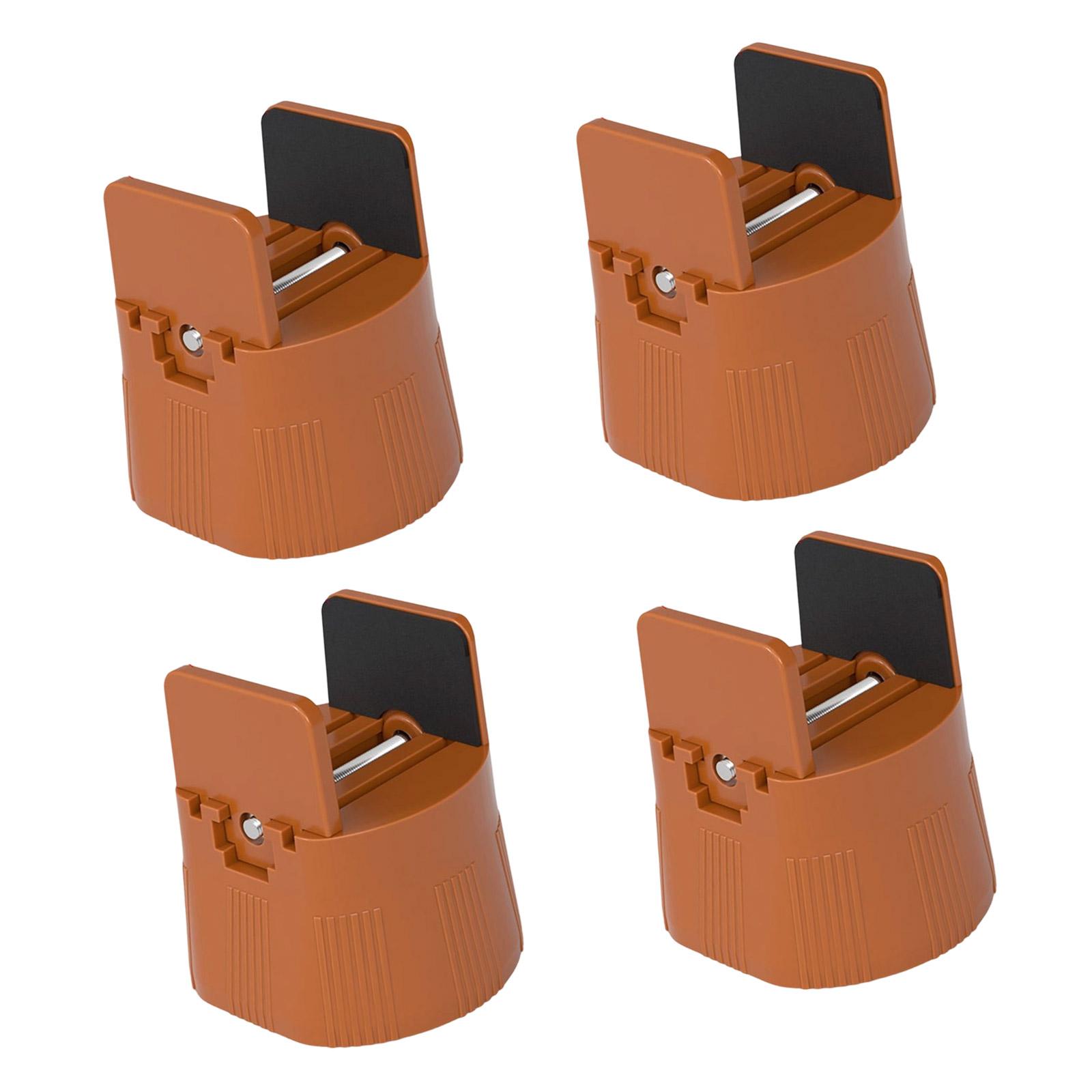 

4Pcs Heavy Duty Chair Sofa Table Raiser Adjustable Chair Risers Bed Table Raiser Feet Leg Lift Furniture Raisers