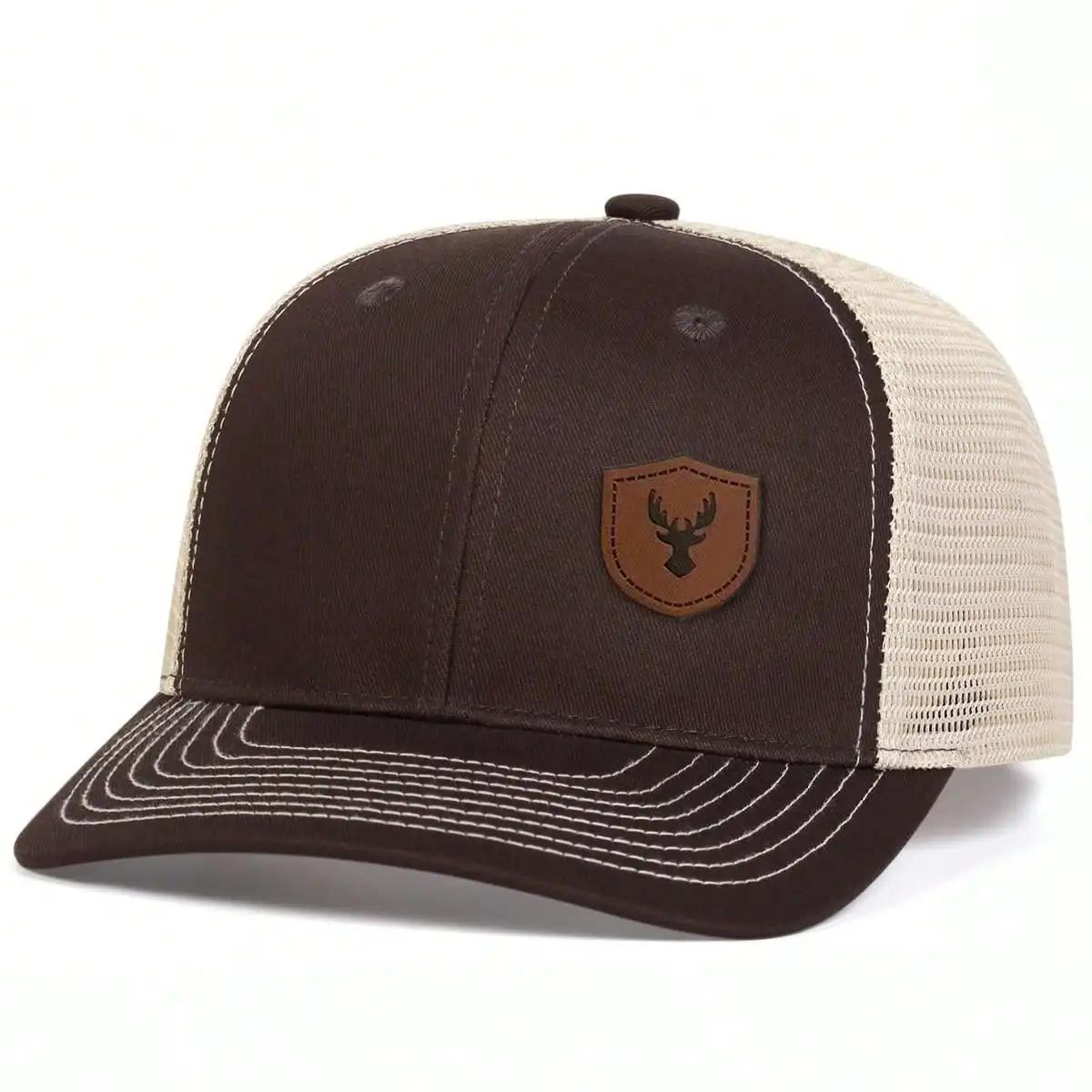 

Unisex Little Deer Antlers Leather Label Baseball Net Caps Outdoor Adjustable Spring And Summer Casual Sunscreen Hat