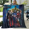 1 pièce Couverture Imprimée Avengers - Douce, Couverture Toutes Saisons pour Salon, Chambre, Cadeau Personnalisé avec Design Cartoon Adorable