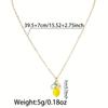Collana con Ciondolo Fiore di Limone e Frutta Carino alla Moda per Donne Leggera Minimalista Collana Gioielli Regali per Vacanze Estive