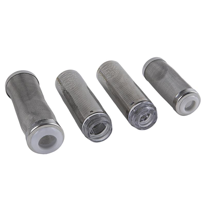 Stainless Steel Fish Tank Filter Fish Tank Fish Shrimp Mesh Net Filter Metal Pre-Filter Tube Filter Accessory Fish Tank Intake Strainer