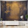 Forest landscape tapestry wall hanging living room bedroom fabric decoration background Bohemian hippie picnic mat bed sheet