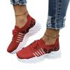 Large Size Fly-woven Sneakers Spring and Summer New Round Head Muffin Sole Leopard Print Breathable Single Shoes