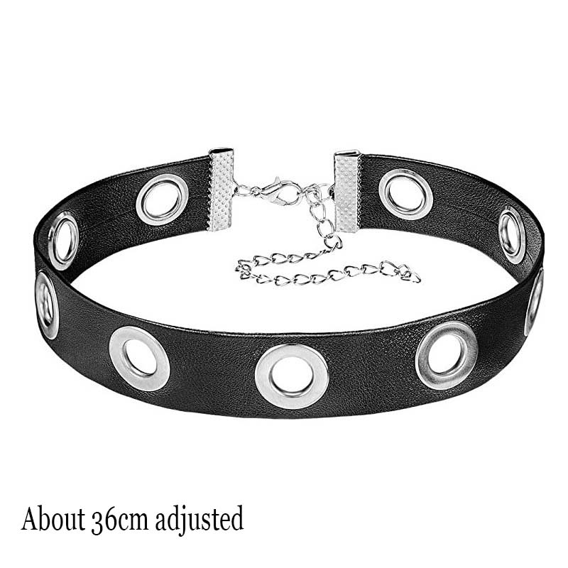 Femeie Negru Punk Guler Choker Colier Sexy Piele PU Lacăt Inimă Cheie Spike Choker Gothic Accesorii Cosplay Bijuterii Petrecere