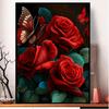 Red Rose 5d Diamond Painting Flowers Butterfly  Full Diamond Embroidery New 2023 DIY Cross Stitch Rhinestone Art Decor