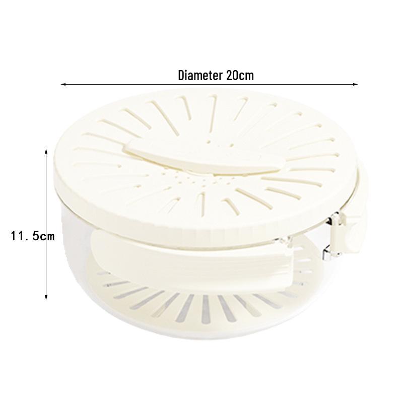 Multifunctional Draining Bowl & Refrigerator Storage Box with Foldable Handle – Keeps Hands Dry