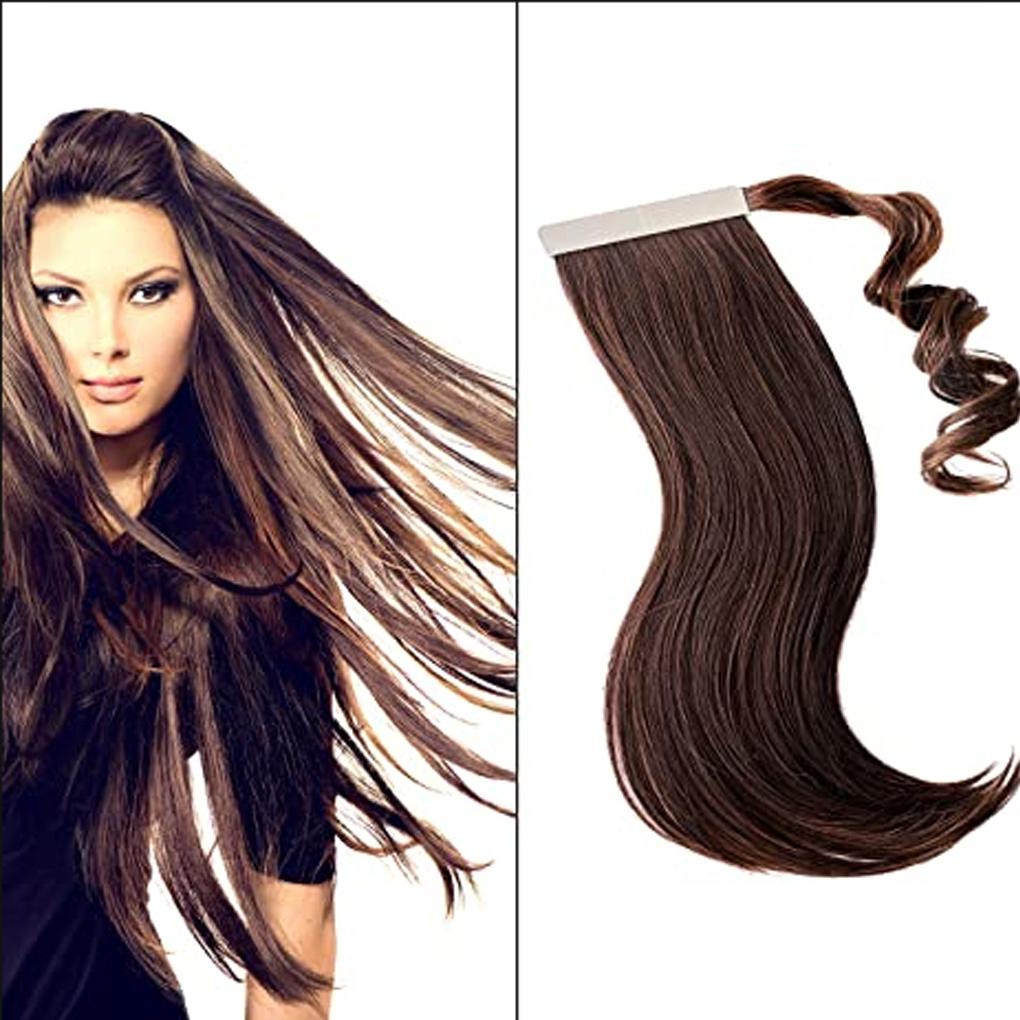 12 Pieces Tape in Hair Extensions Fabric Tapes Water Soluble Stickiness Home Supplies Useful Double-sided Sticker Styling