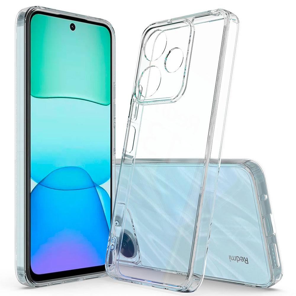 For Xiaomi Poco F6 5G/Redmi Turbo 3 5G Case TPU+Acrylic Anti-Drop Clear Phone Cover