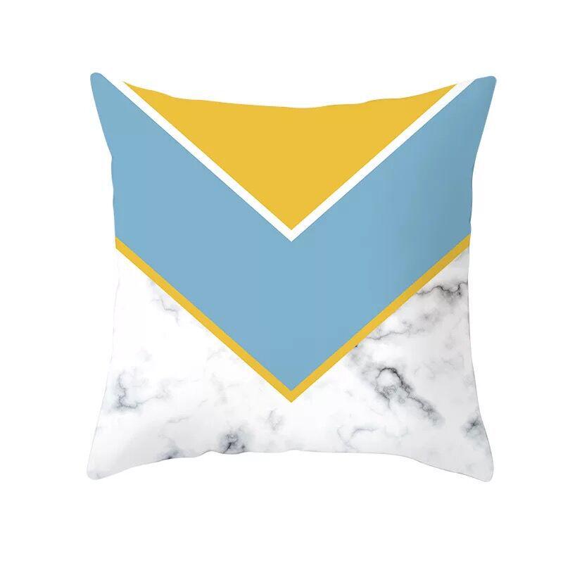 Nordic Blue Geometric Elk Pillow Cover Home Sofa Cushion Cushion Cover