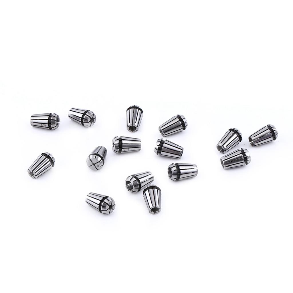 15pcs ER11 Spring Collet Set for CNC Engraving Machine & Milling Lathe Tool
