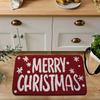 VIKAMA Christmas Carpet Red Soft Doormat Simple Letter Welcome Mat Living Room Carpet Rug For Bedroom Home Decoration