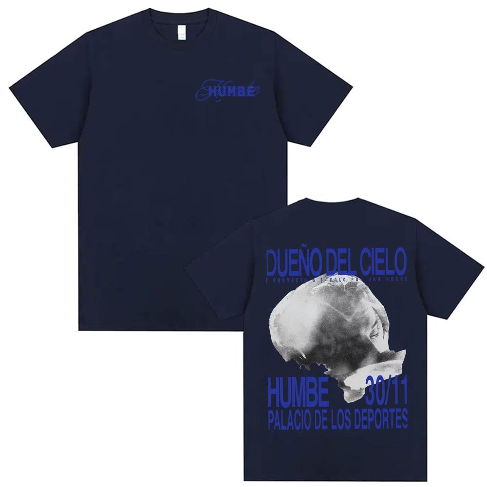 HUMBE DUEÑO DEL CIELO 2026 New Album T Shirts Mens Clothing Fashion High Street Tshirts Summer Classic Short Sleeve Tshirt