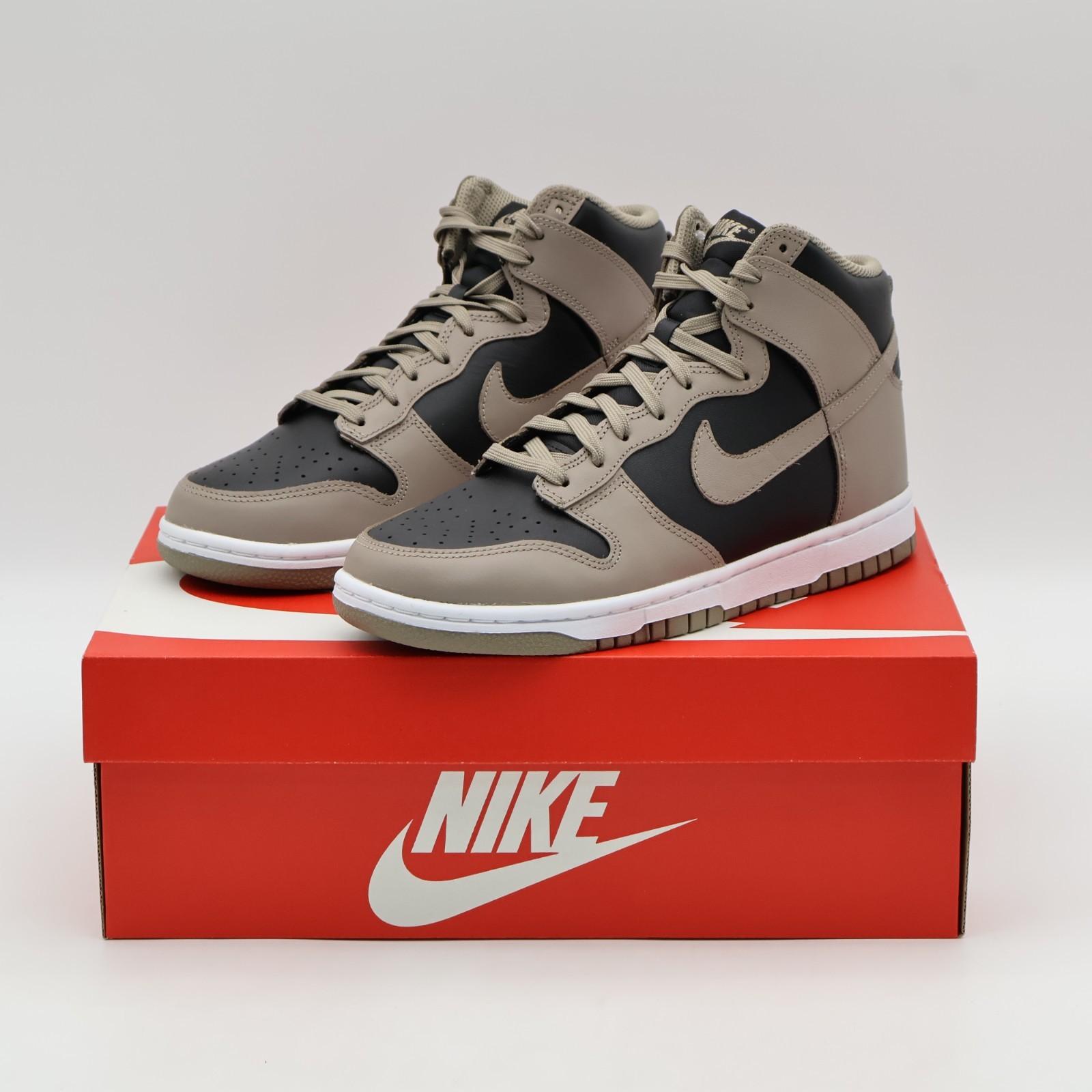 DD1869-002 Nike Dunk High Moon Fossil Black Bitter Dark Brown Ash Grey (Women s) 12W