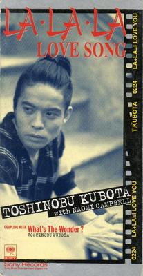 CD TOSHINOBU KUBOTA NAOMI CAMPBELL  LALALA LOVE SONG 8cm CD SRDL4184 Sony Records 1996 Japan Japanese PopRock Used